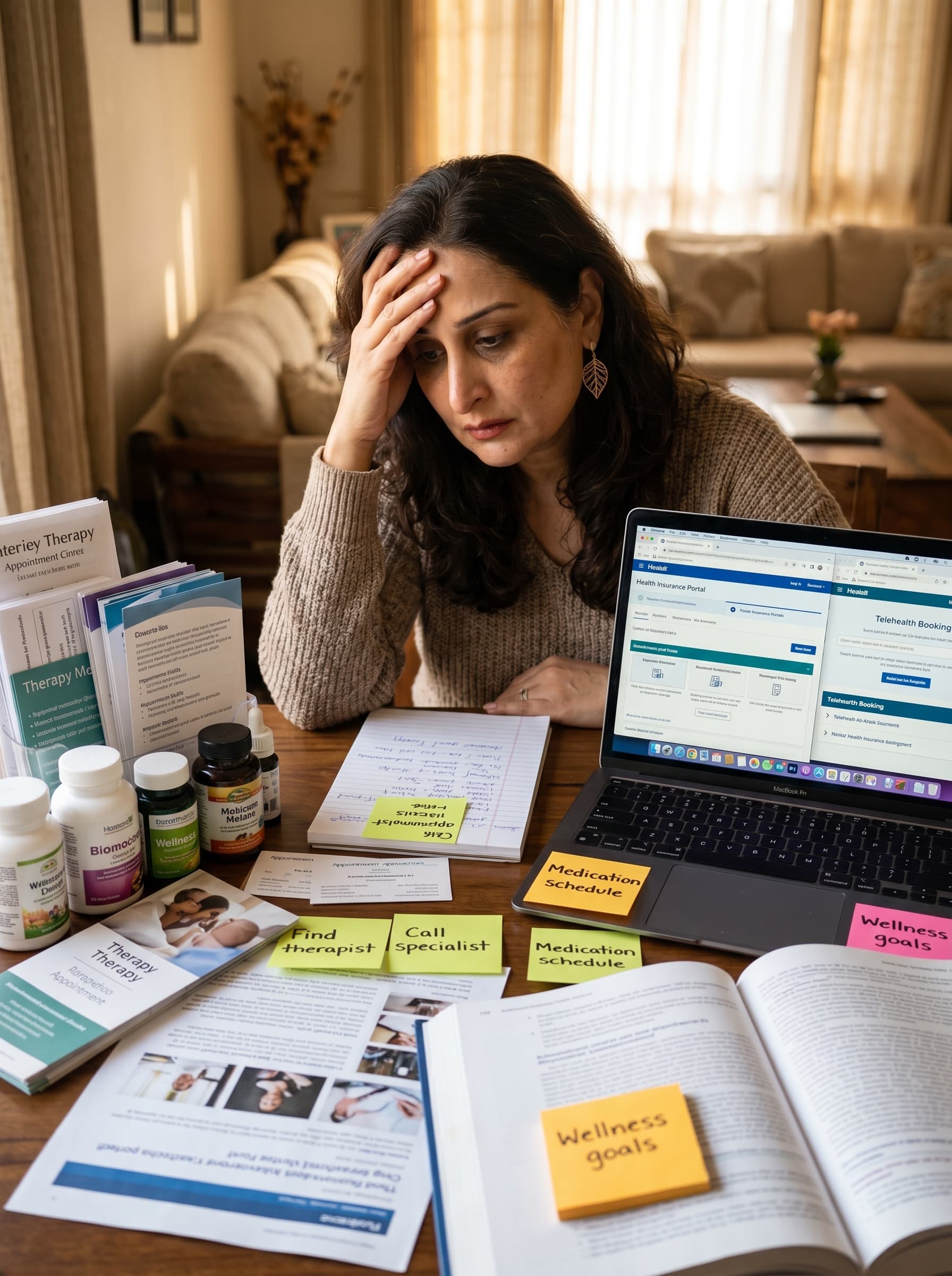 Stressed seeking support